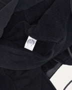 Plus Cross Patch Sleeveless Zip Hoodie