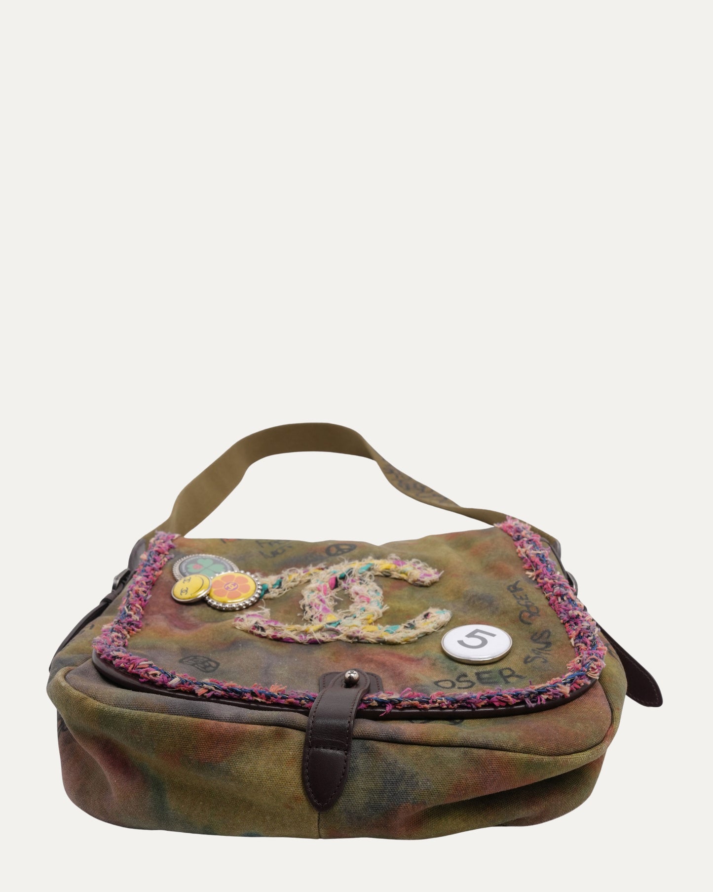 Washed Toile Graffiti On The Pavements Small Messenger Bag