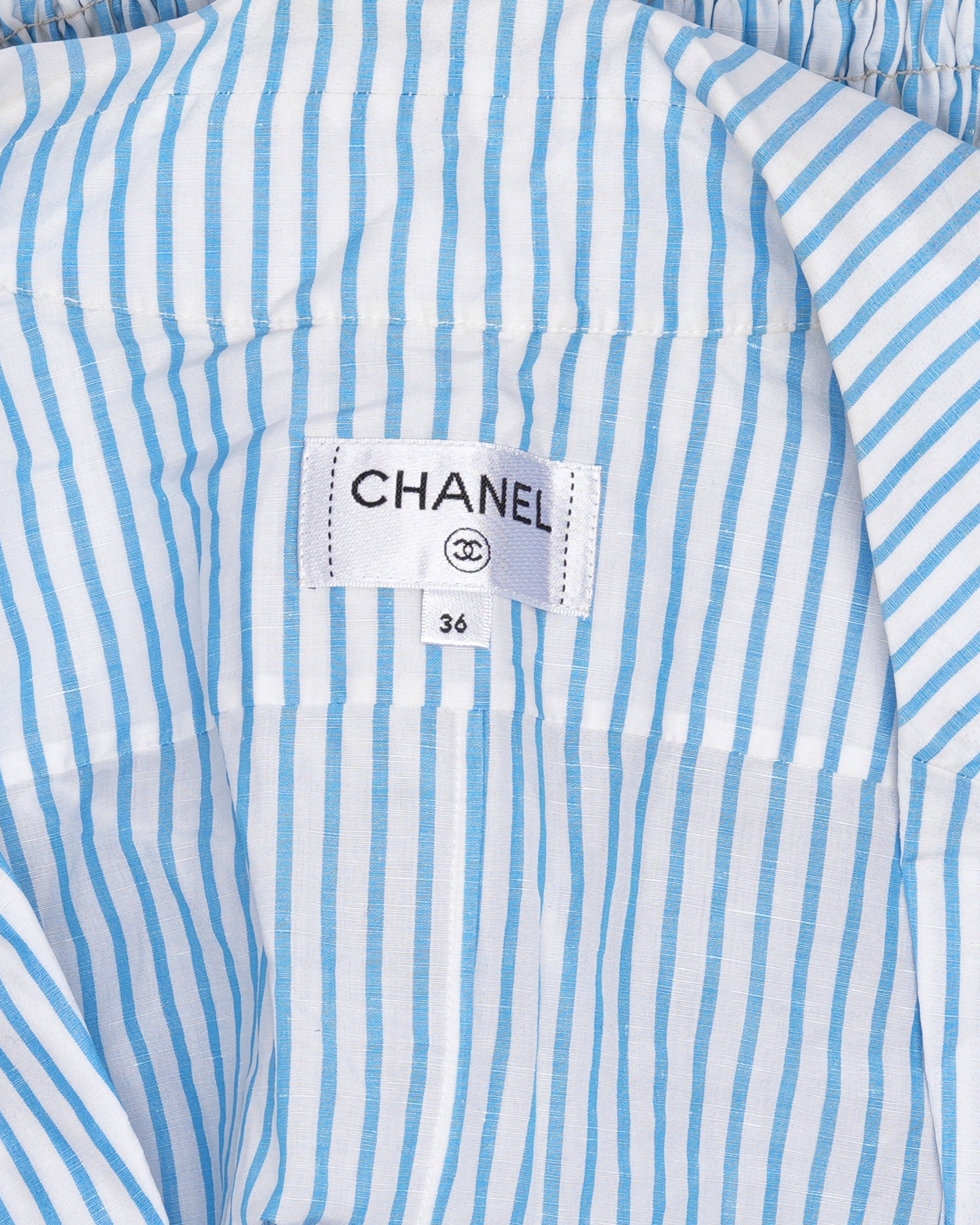 Chanel striped t shirt best sale