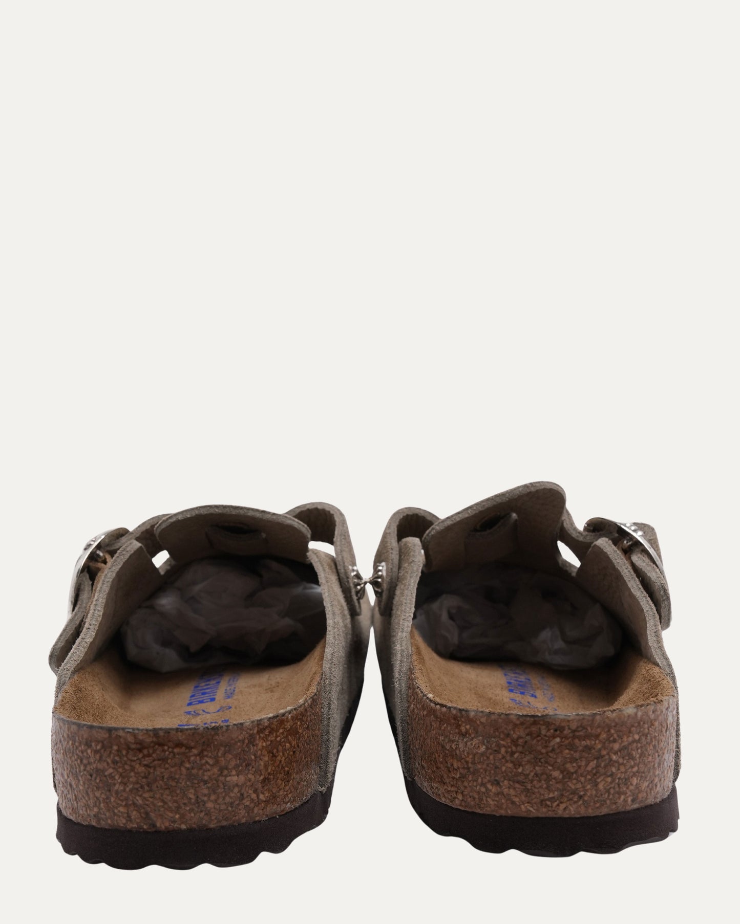 Dagger Embellished Birkenstock Boston Suede Mule
