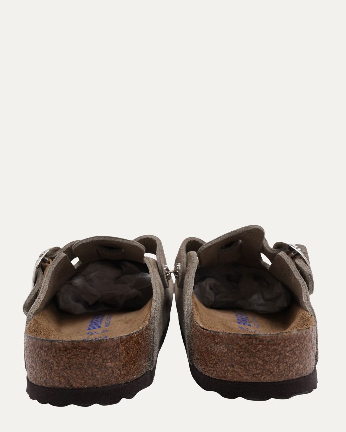 Dagger Embellished Birkenstock Boston Suede Mule
