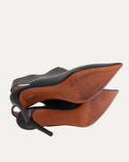 V-Neck Slingback Pumps