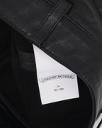 Leather Cargo Skirt