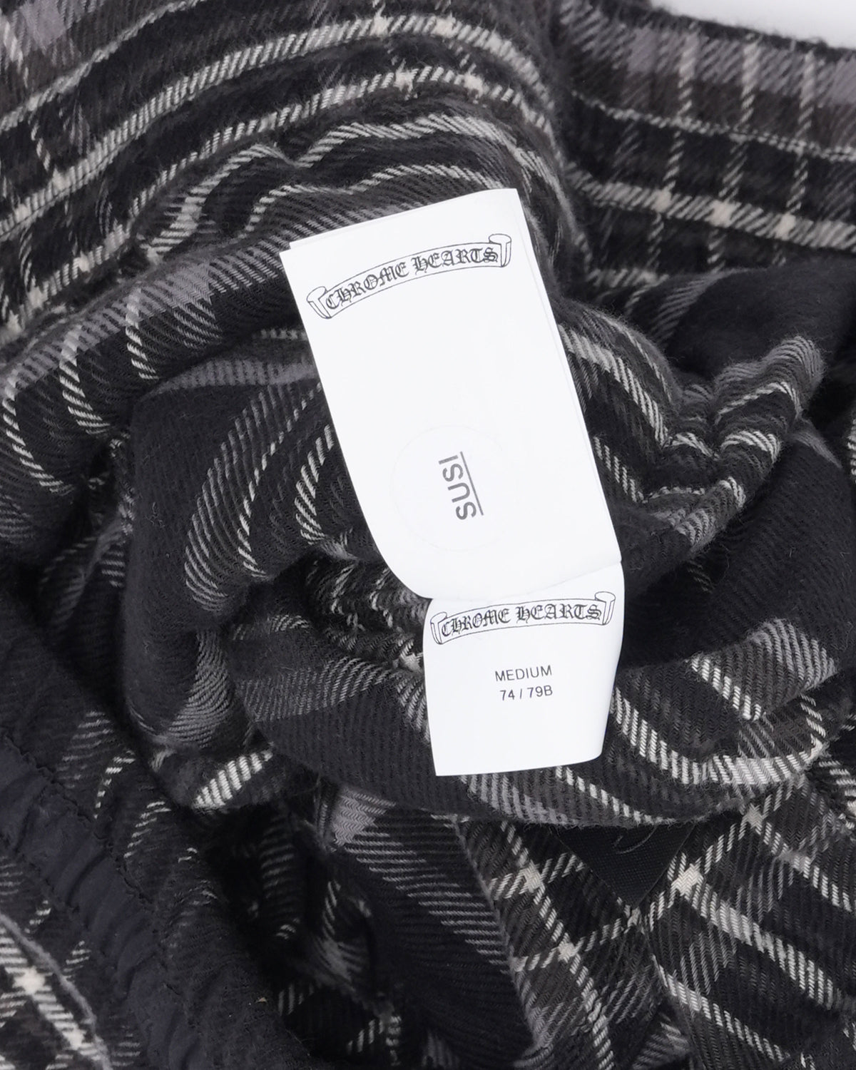 After School Cross Patch Flannel Shorts