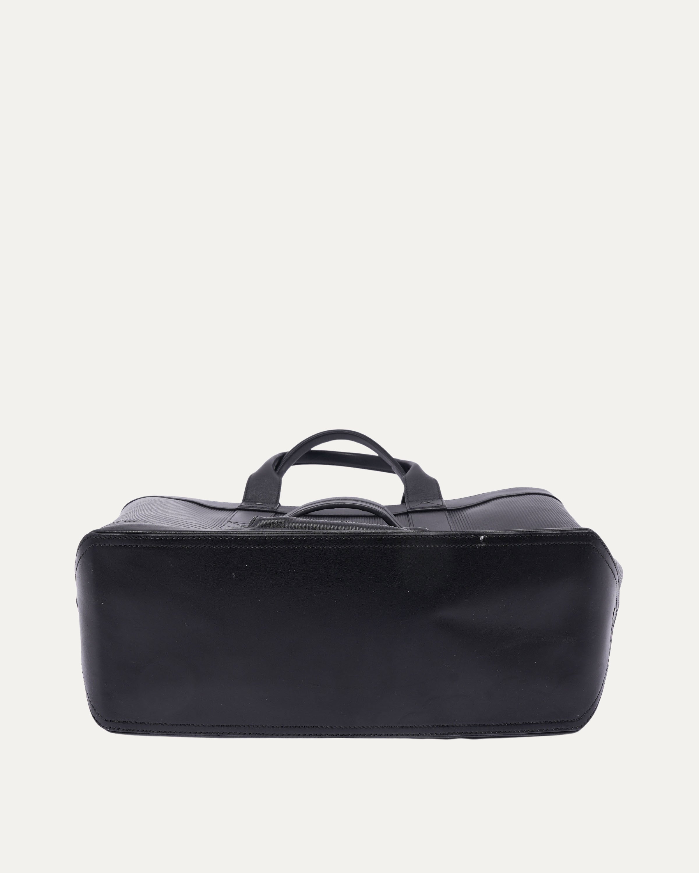 Peter Doig Ribbed Leather Shopper Travel Tote