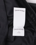Cross Patch Leather Skirt