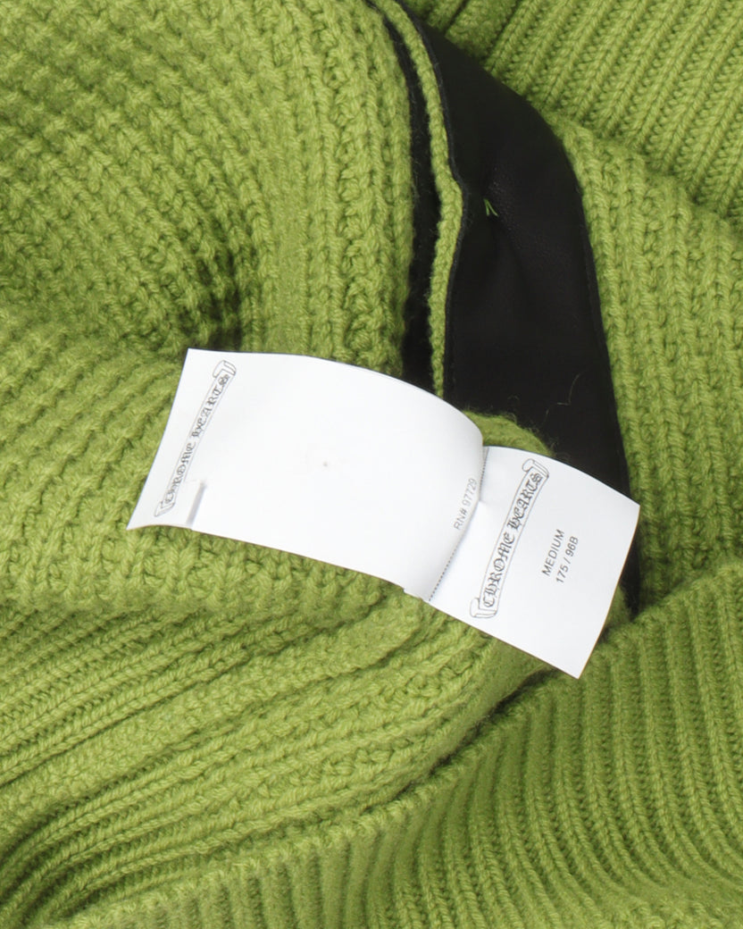 Cashmere Cross Patch "Hit & Run" Cardigan Sweater