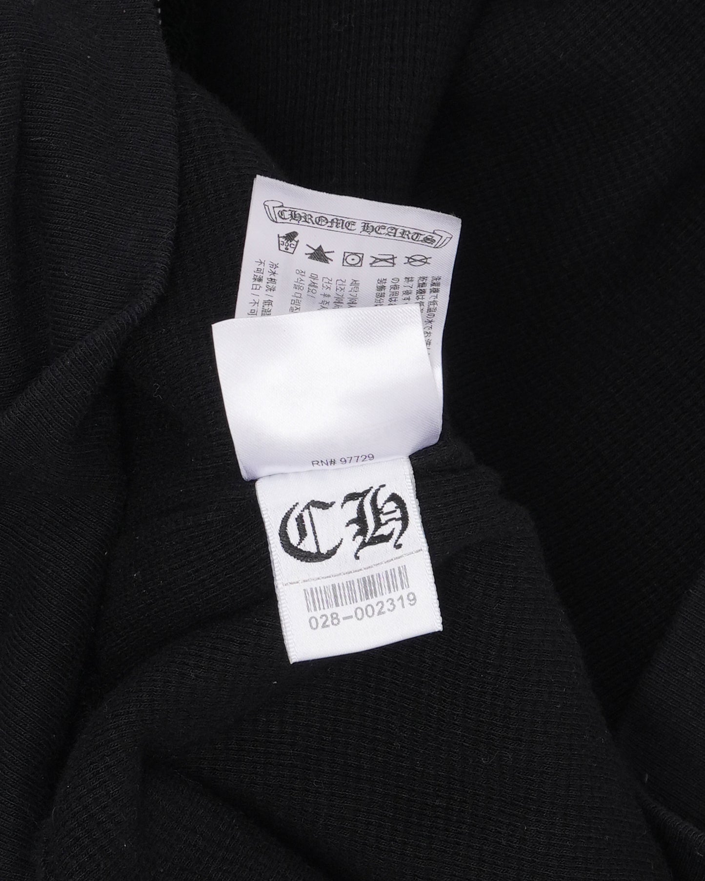 Scroll Logo Thermal Zip Up Hoodie