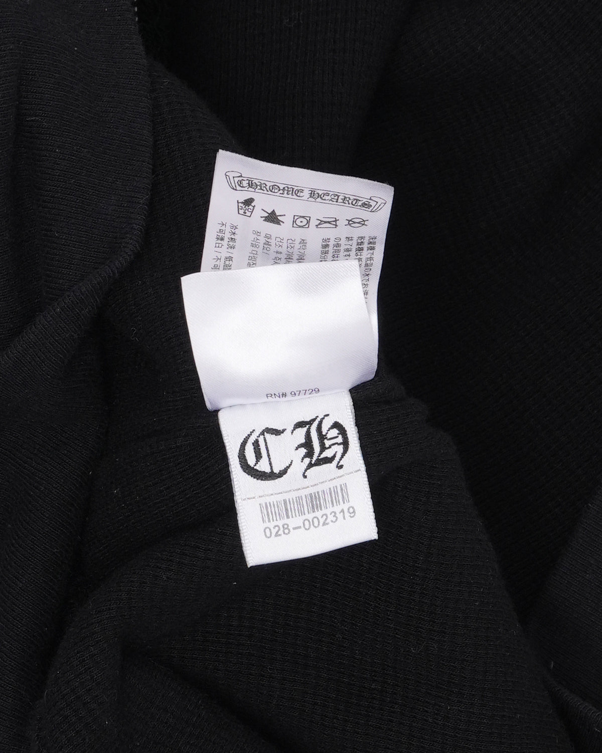 Scroll Logo Thermal Zip Up Hoodie