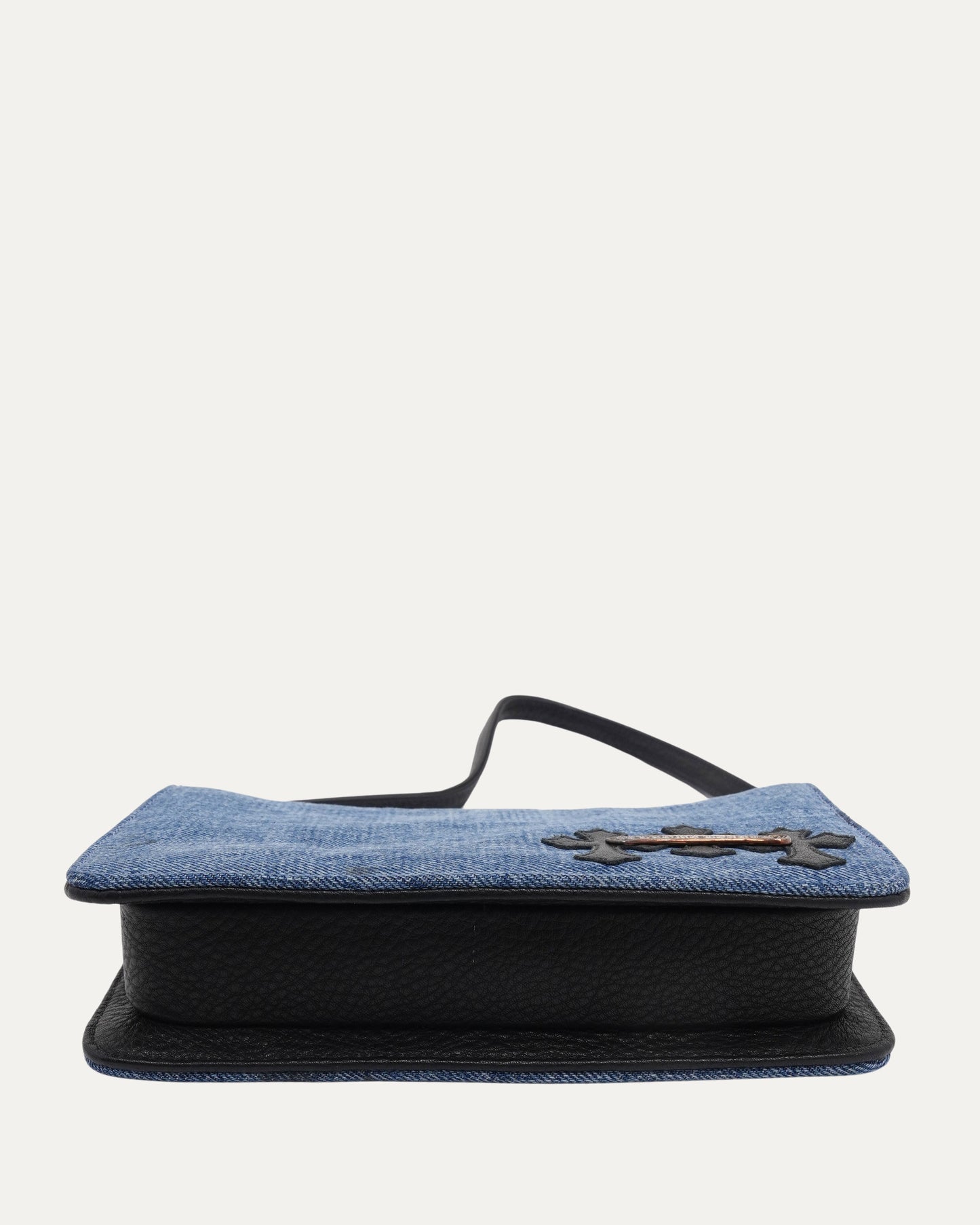 Cemetery Cross Patch Denim Night Bag