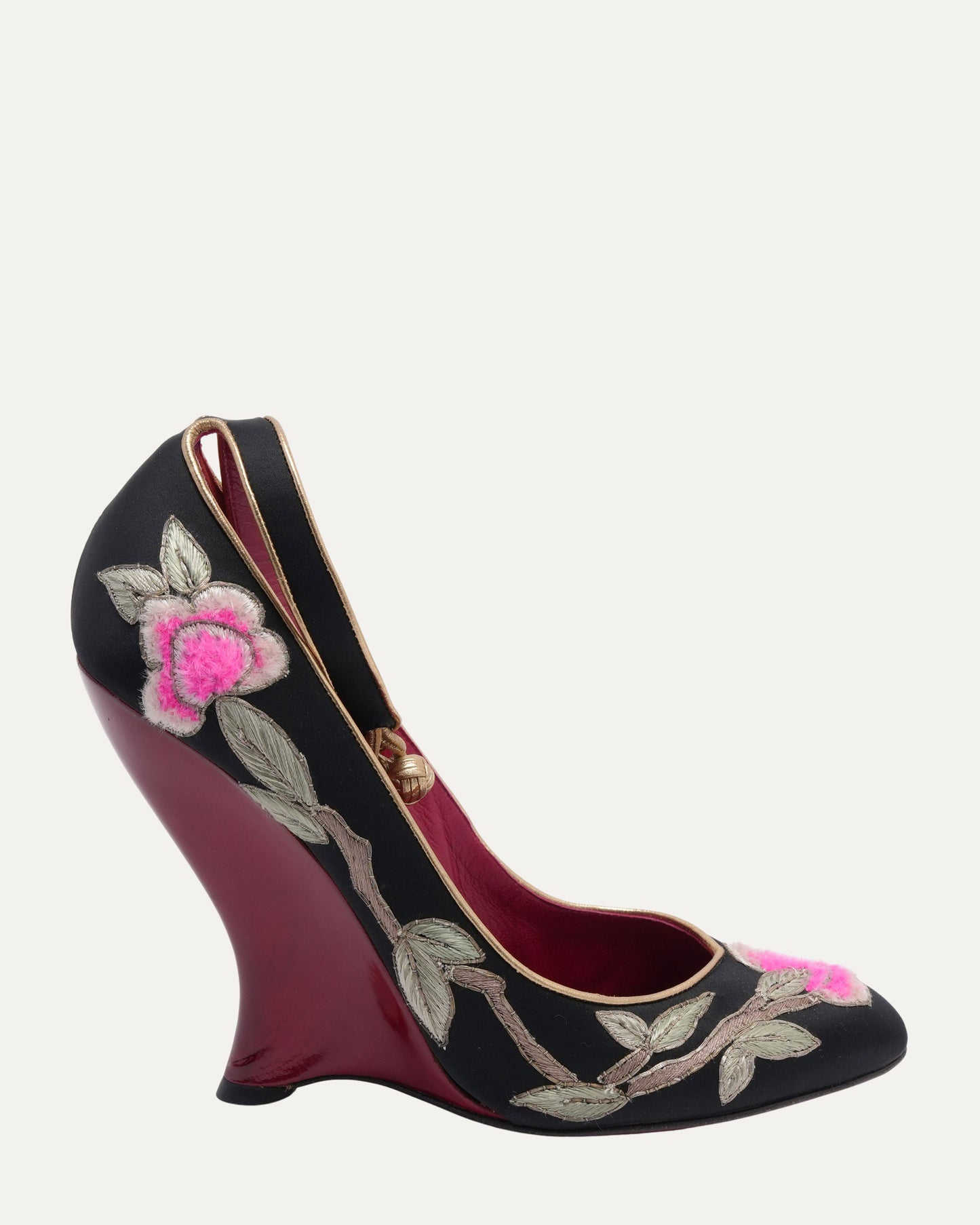 Tom Ford Era FW 2004 Embroidered Chinoiserie Heels
