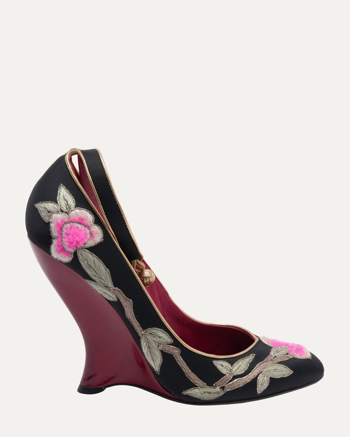 Tom Ford Era FW 2004 Embroidered Chinoiserie Heels