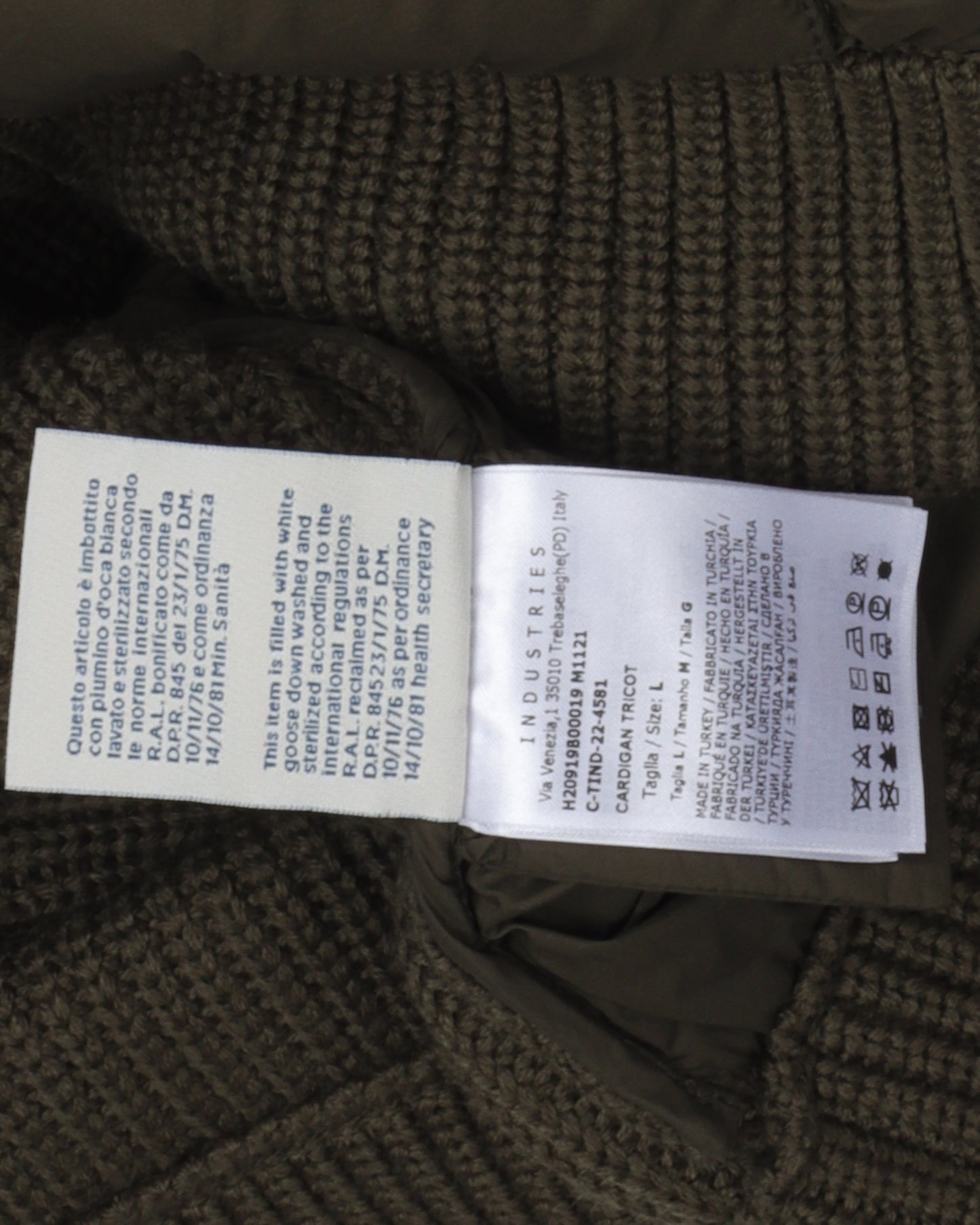 Zip Up Padded Sweater