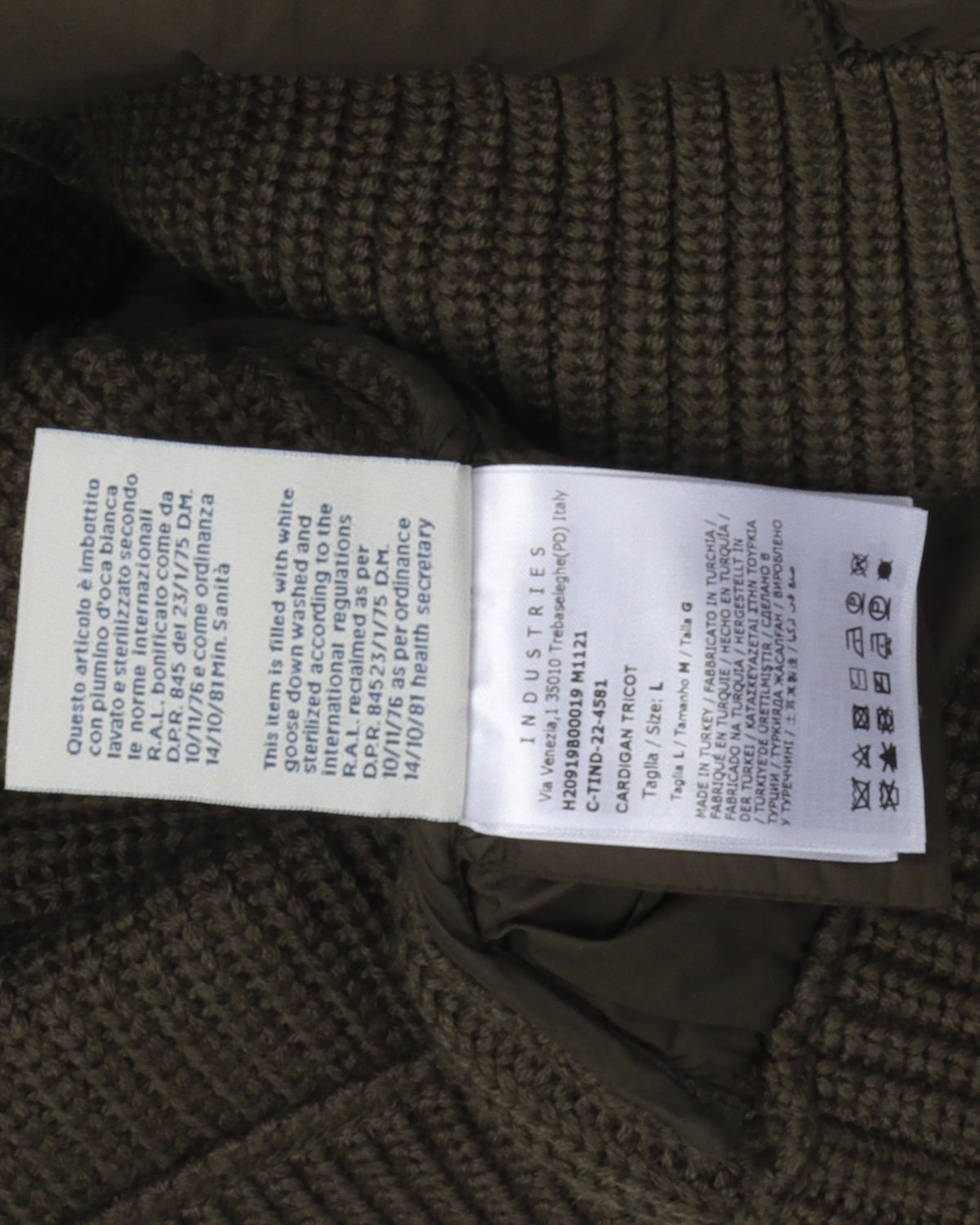 Zip Up Padded Sweater