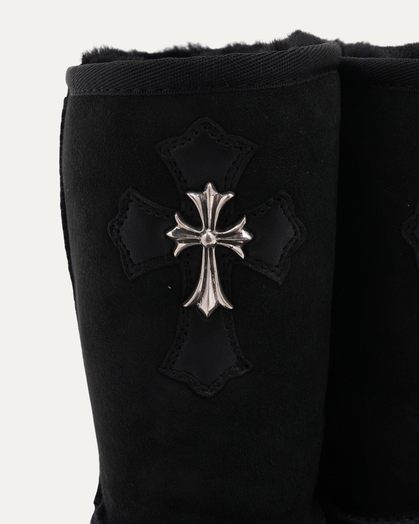 Cross Embellished Cross Patch Ugg Boots