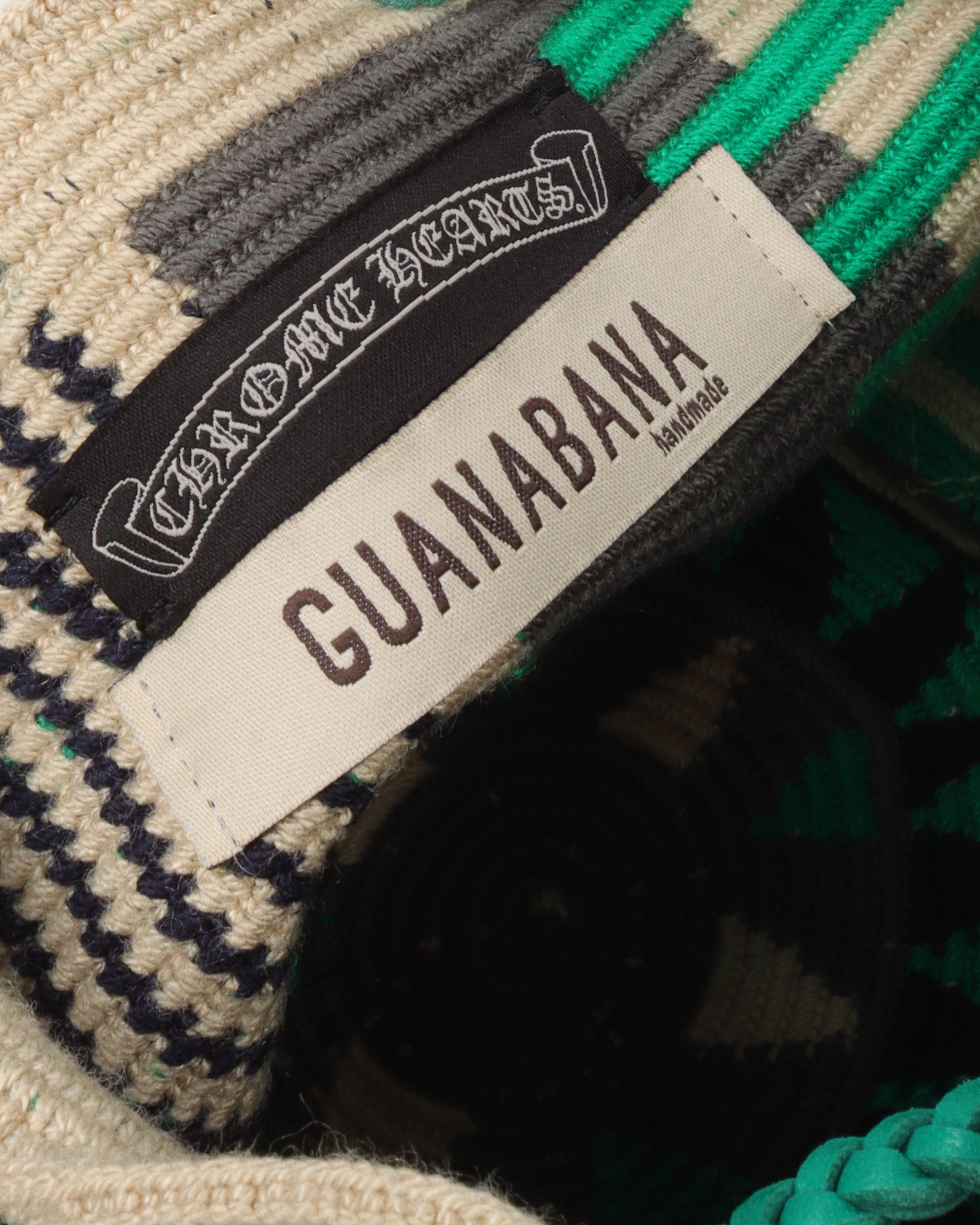 Guanabana Silver Embellished Cross Patch Bag