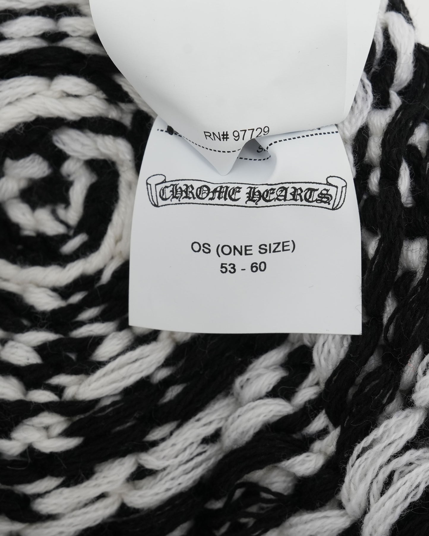 Houndstooth Star Patch Beanie