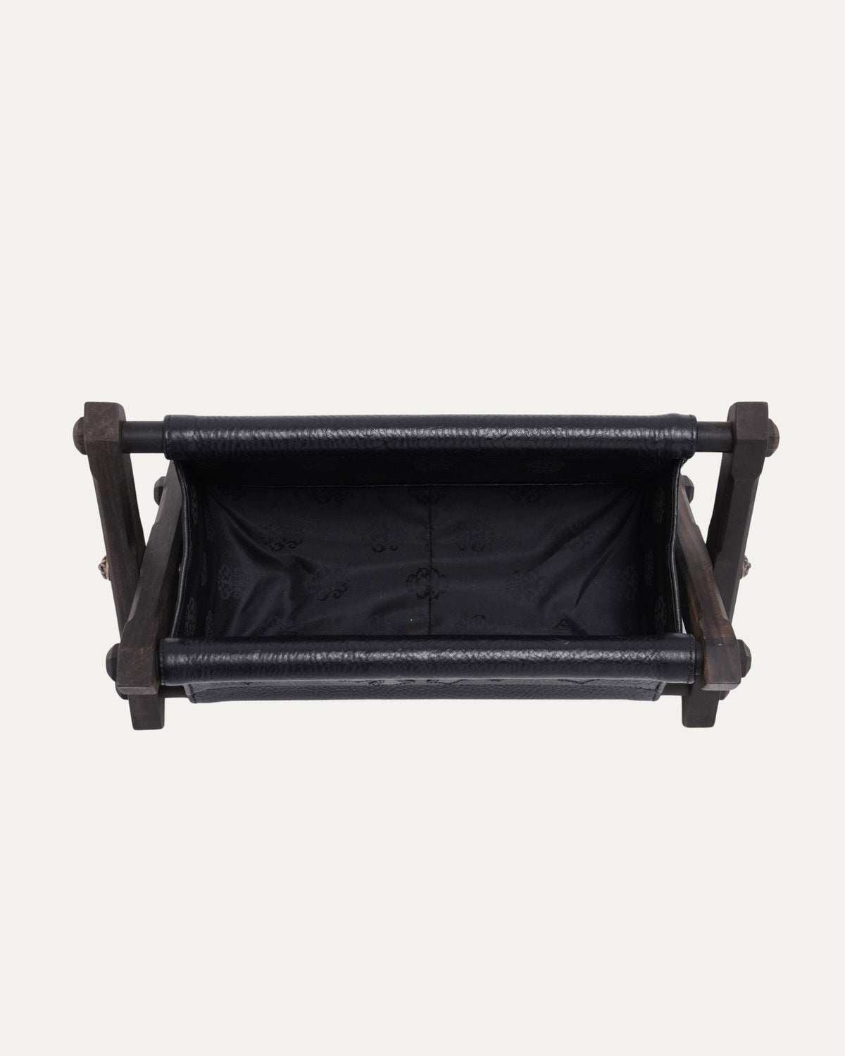 Leather Cross Patch Remote Control Holder