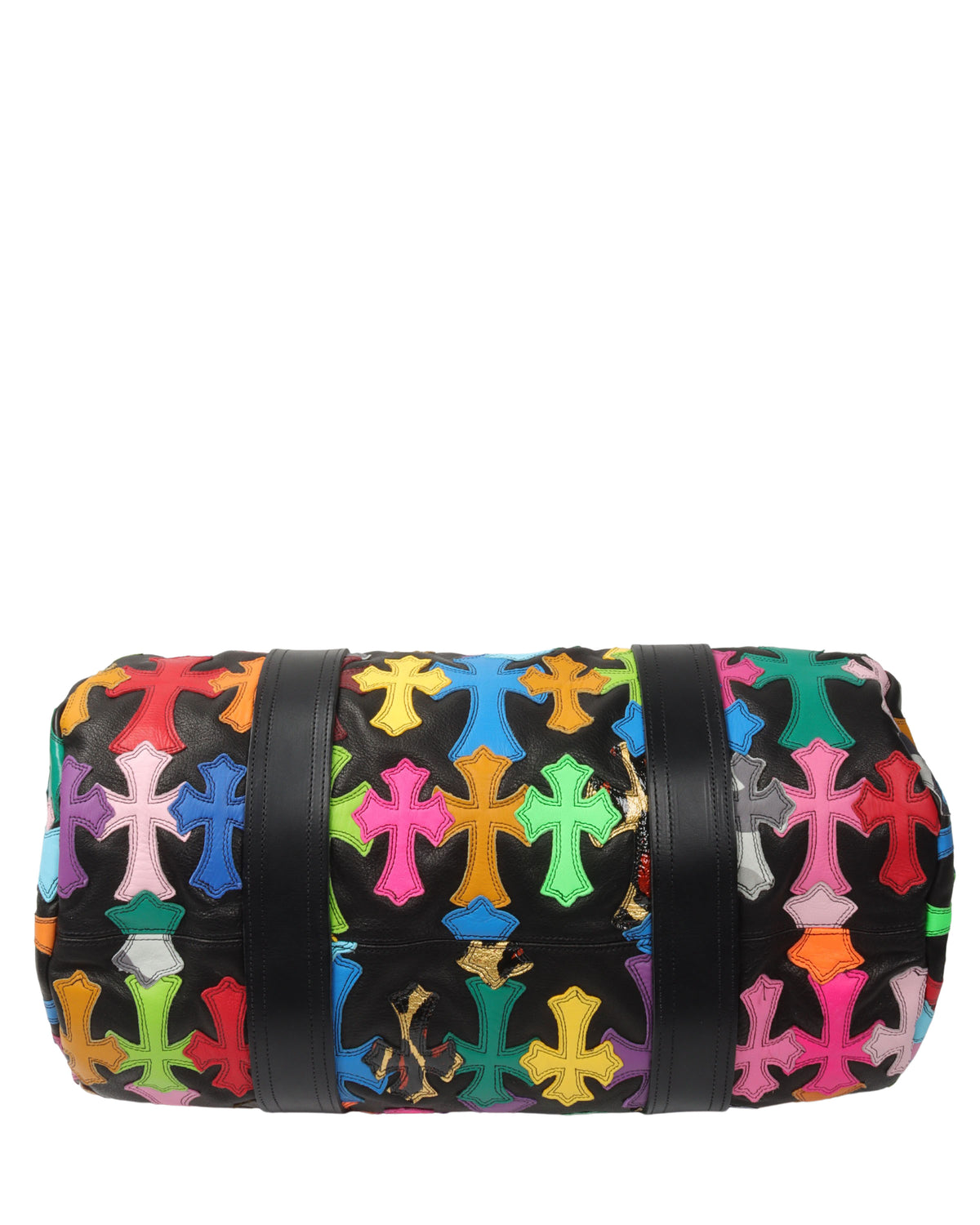 Multicolor Cross Patch Cemetery Mini Duffle Bag