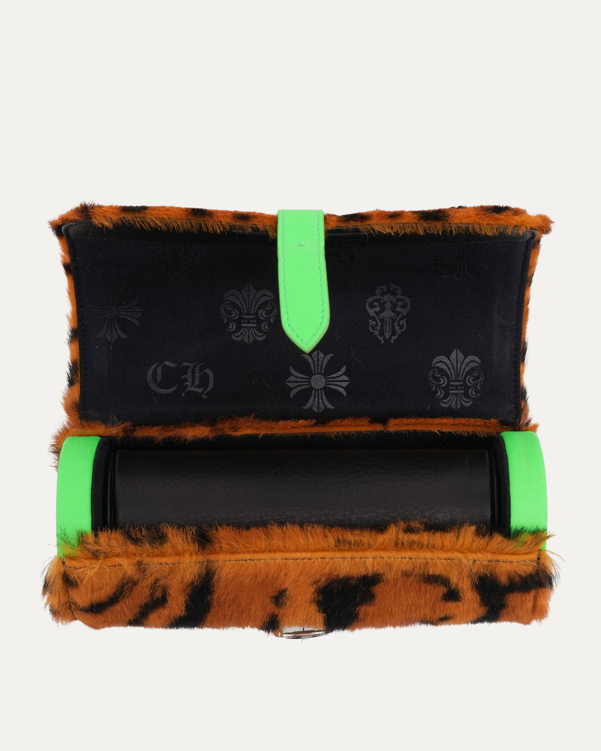 Cheetah Pony Hair Watch Roll