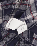 Cross Patch Monogram Loose Ends Flannel Shirt