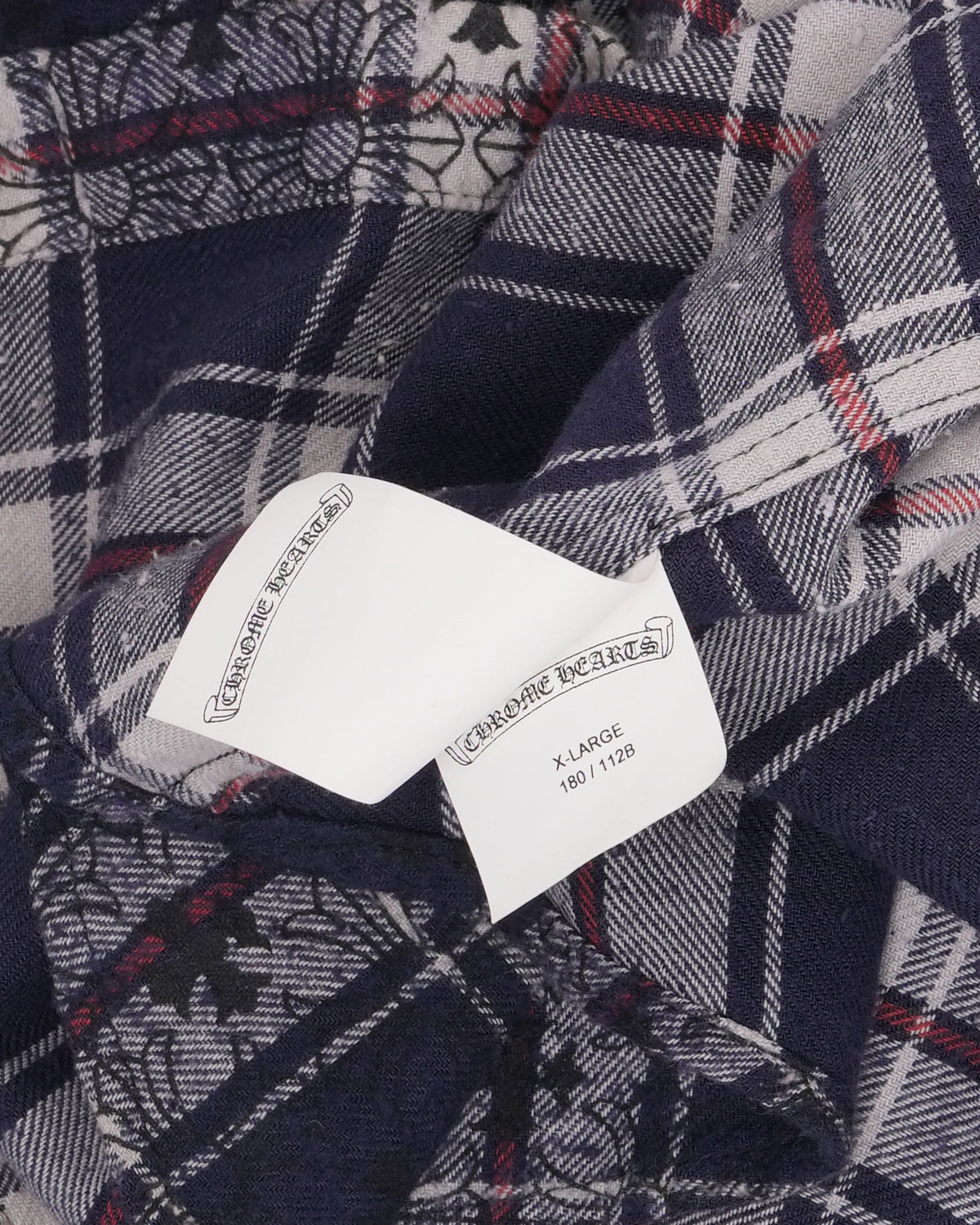 Cross Patch Monogram Loose Ends Flannel Shirt