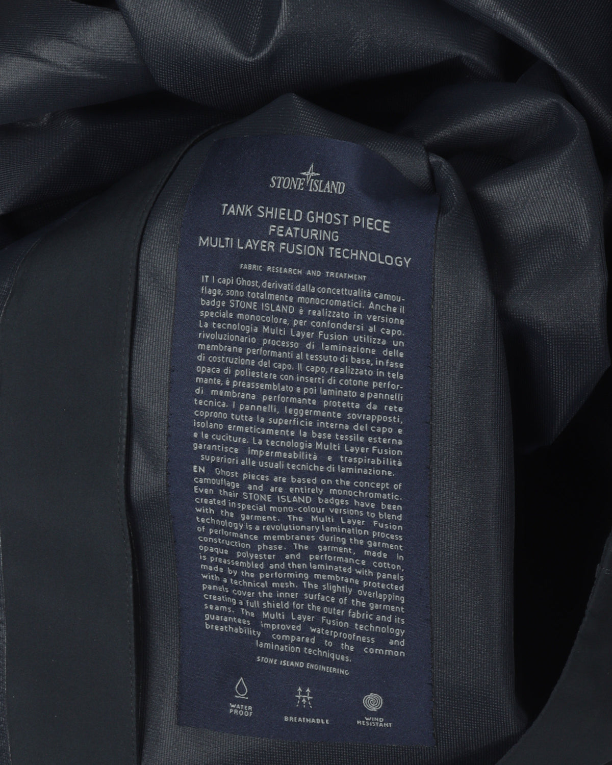 Tank Shield Ghost Piece Hooded Jacket