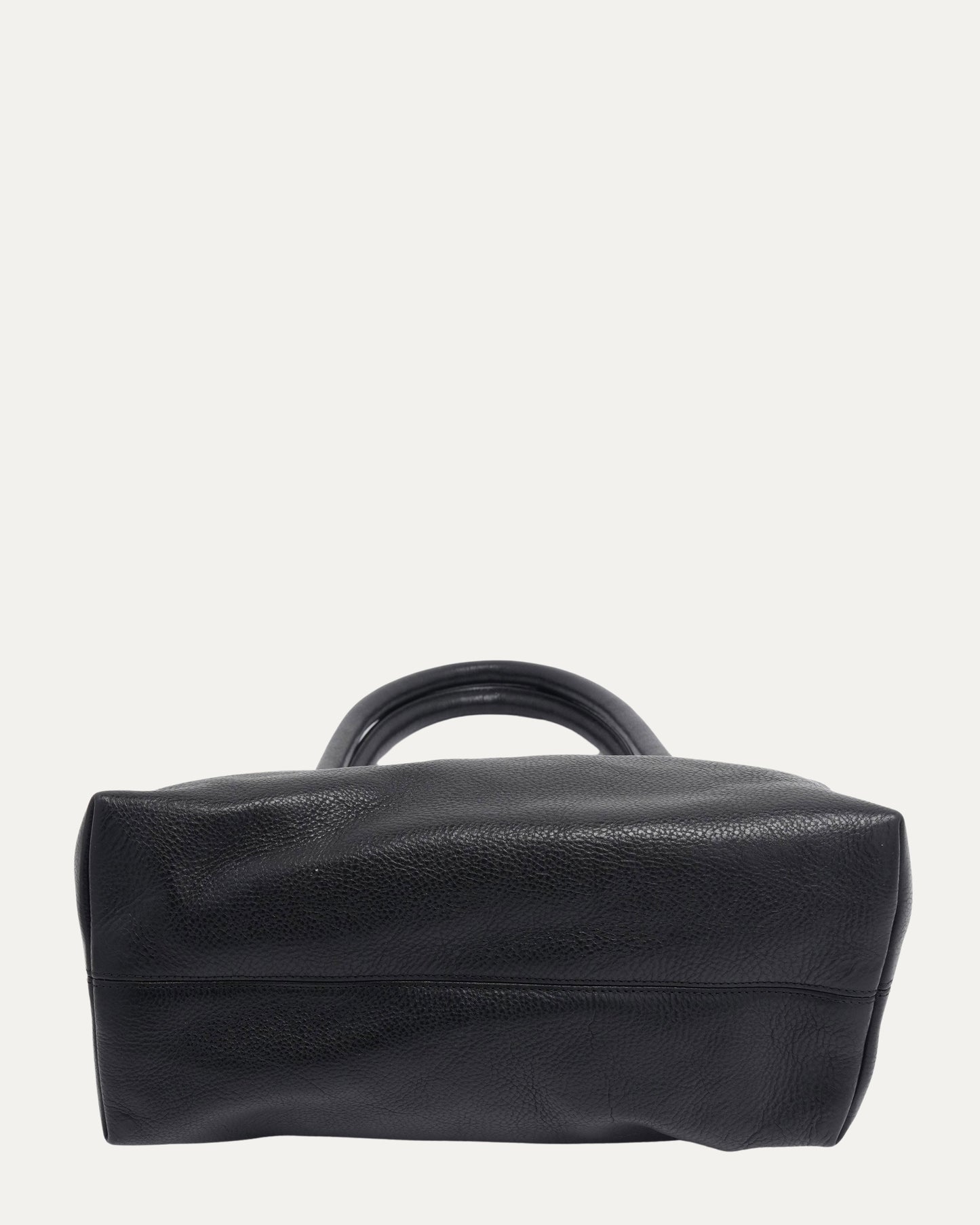 Cross Patch Leather Tote Bag