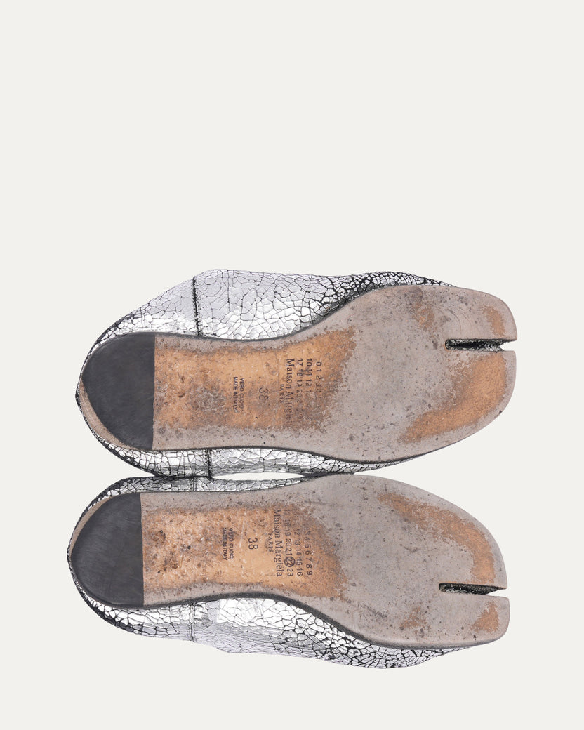 Tabi Barbouche Broken Mirror Effect Slip-on Flats