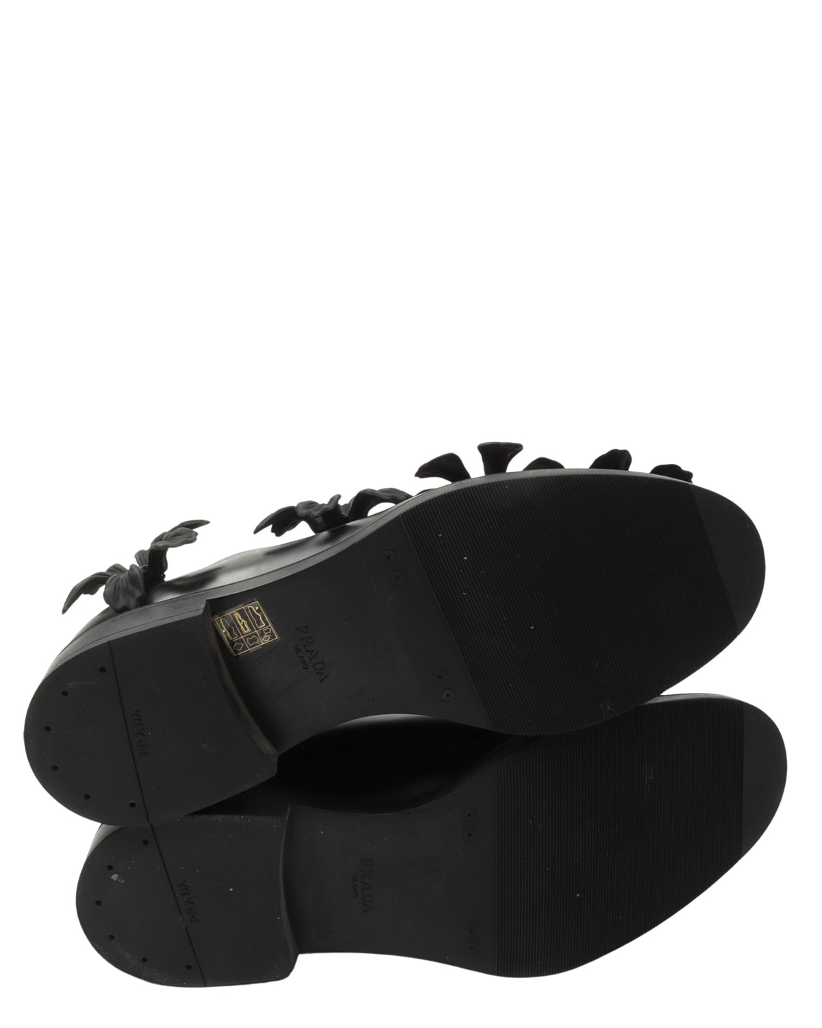 Floral Applique Leather Derby