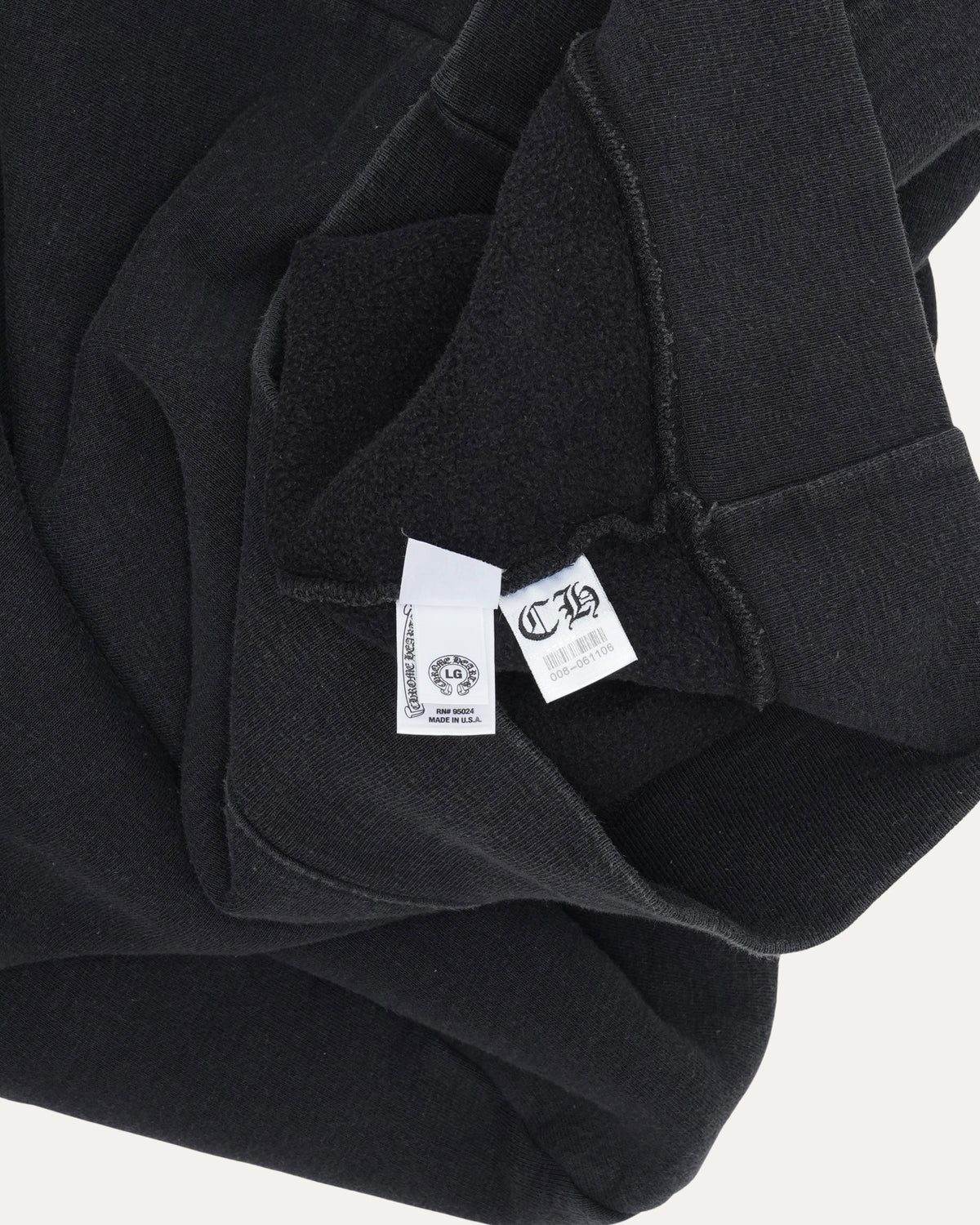 Silver Embellished Cross Patch Zip Up Hoodie