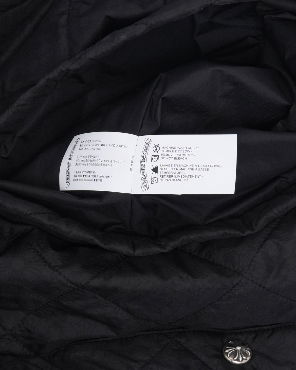 CH Embroidered Monogram Quilted Shirt Jacket