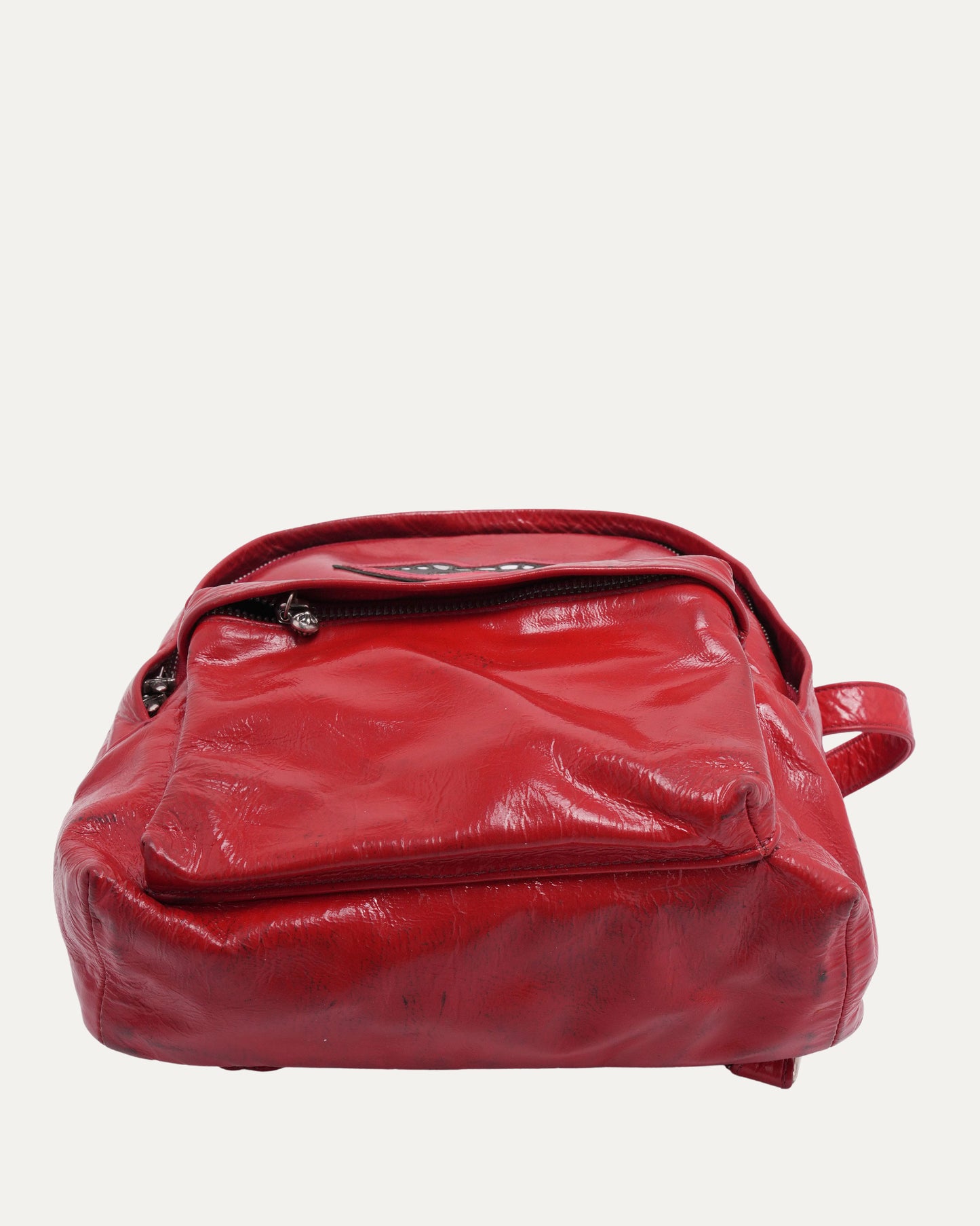Matty Boy Chomper Patch Patent Leather Backpack