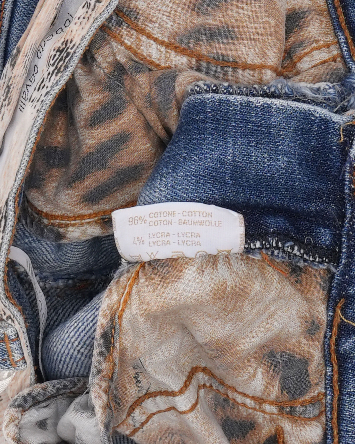 Leopard Trim Jeans