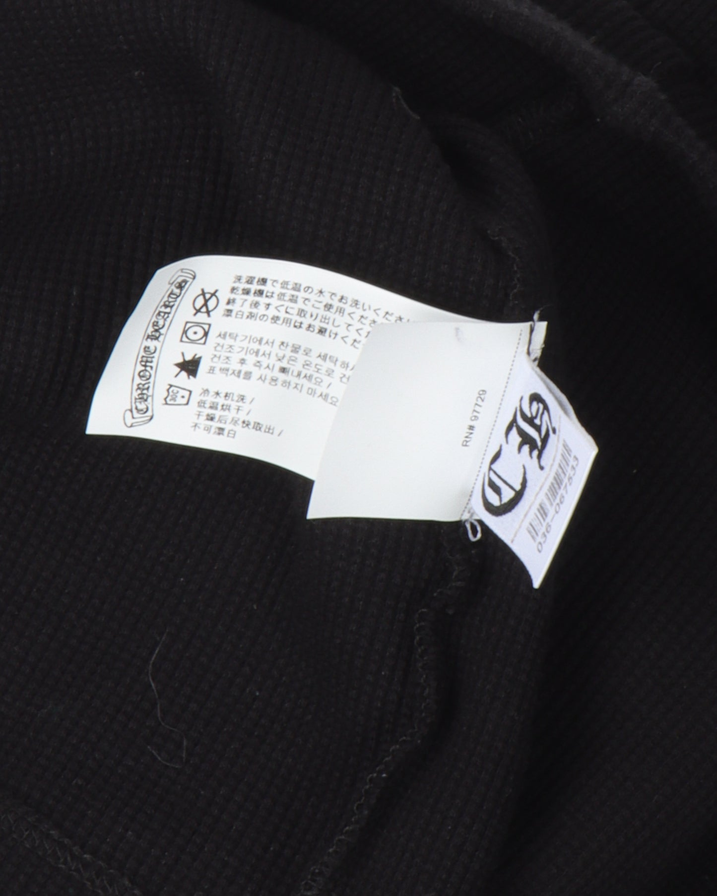 Cropped Embroidered Thermal Shirt