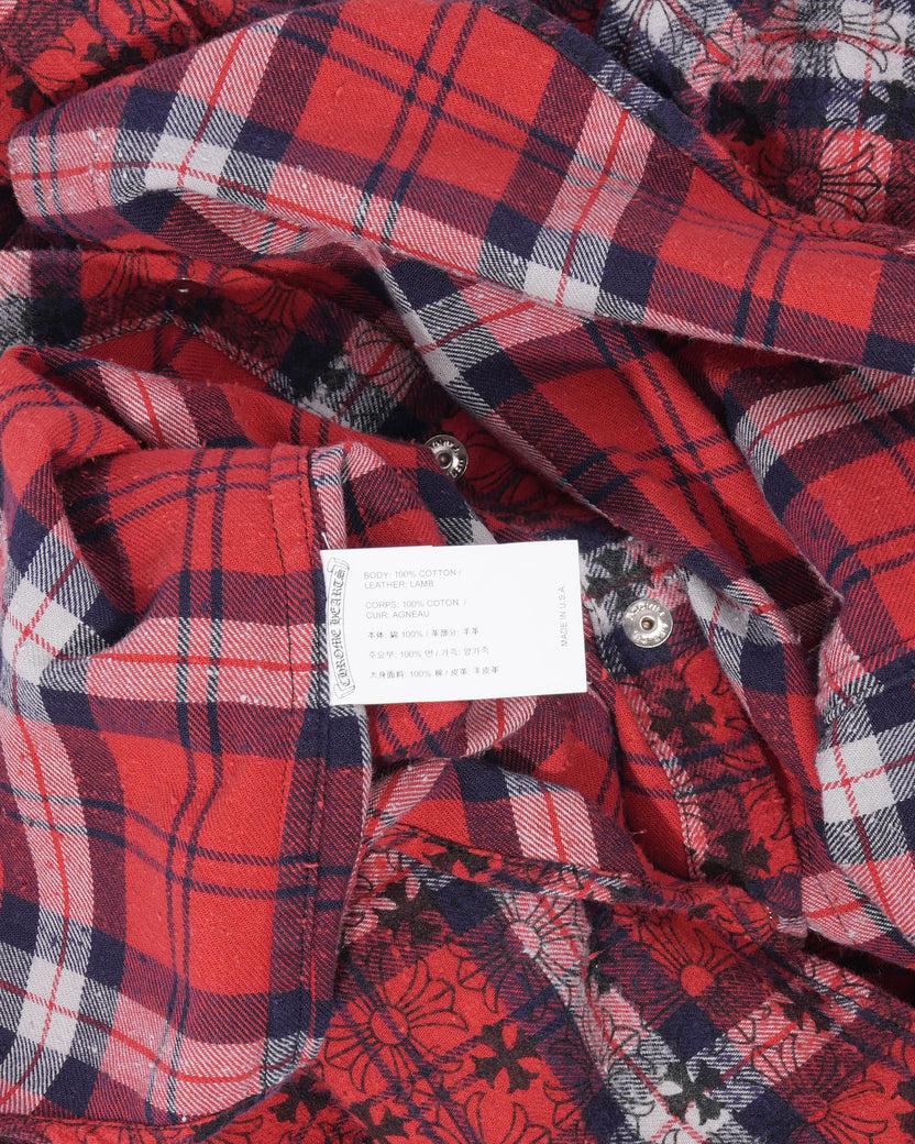 Cross Patch Flannel Shirt