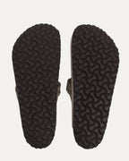 Cross Embellished Birkenstock Boston Suede Mule