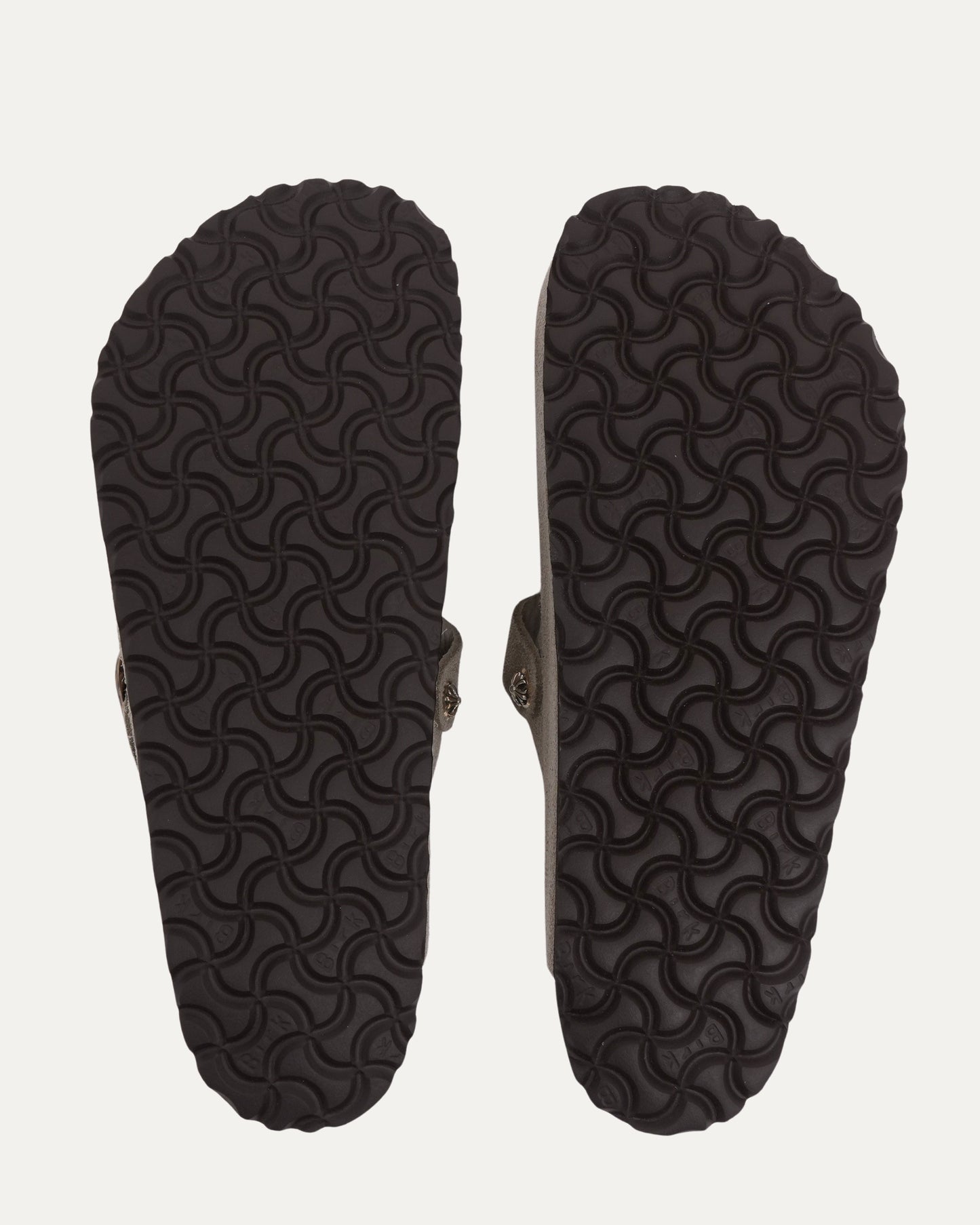 Cross Embellished Birkenstock Boston Suede Mule