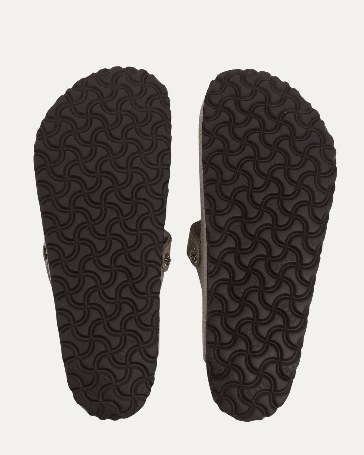 Cross Embellished Birkenstock Boston Suede Mule