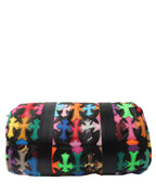 Multicolor Cross Patch Cemetery Mini Duffle Bag