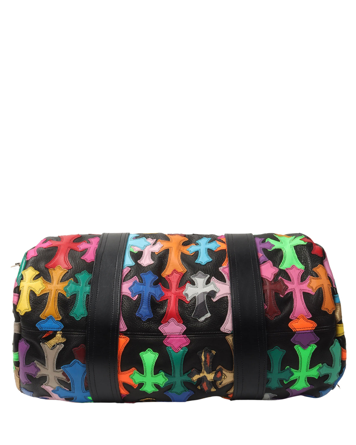 Multicolor Cross Patch Cemetery Mini Duffle Bag