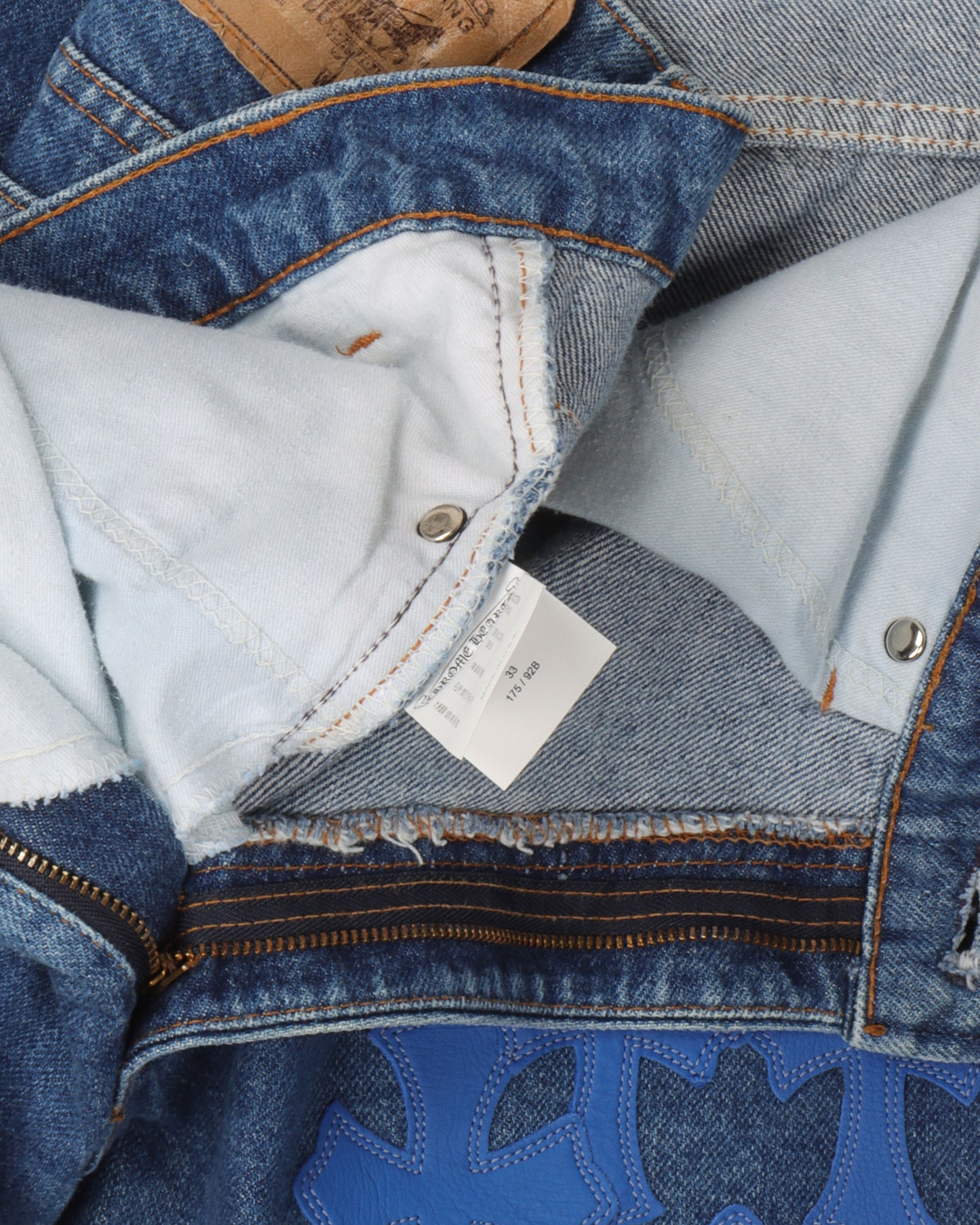 Levi's Zipper Fly Stencil Cross Patch Jeans