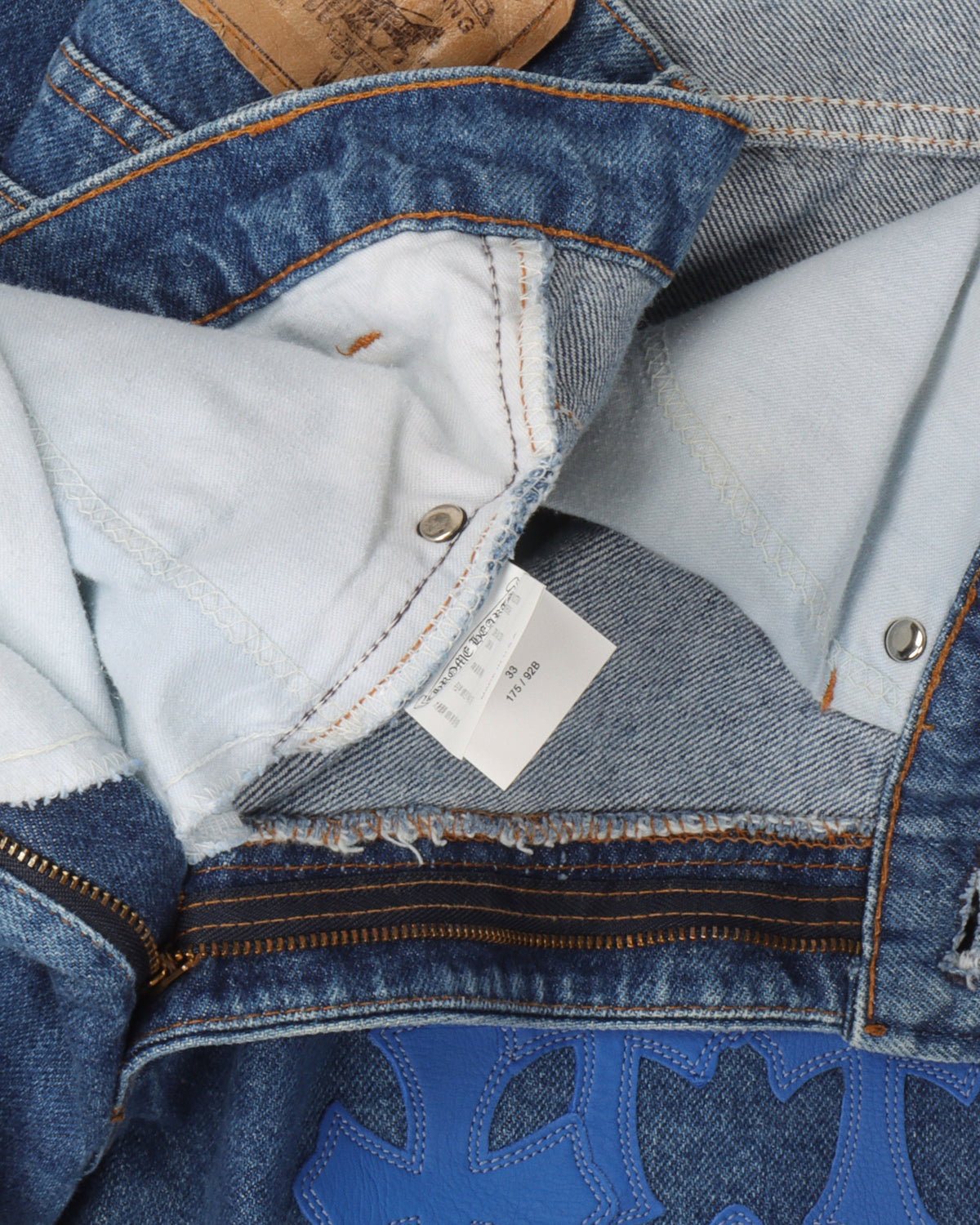 Levi's Zipper Fly Stencil Cross Patch Jeans