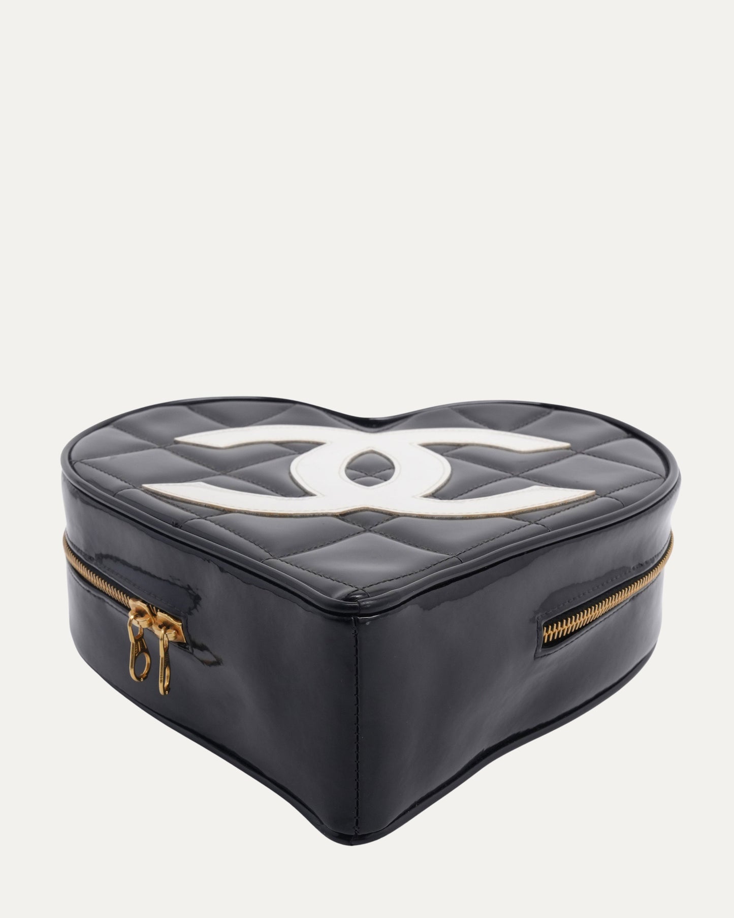 1995 Patent Leather Heart Vanity Bag