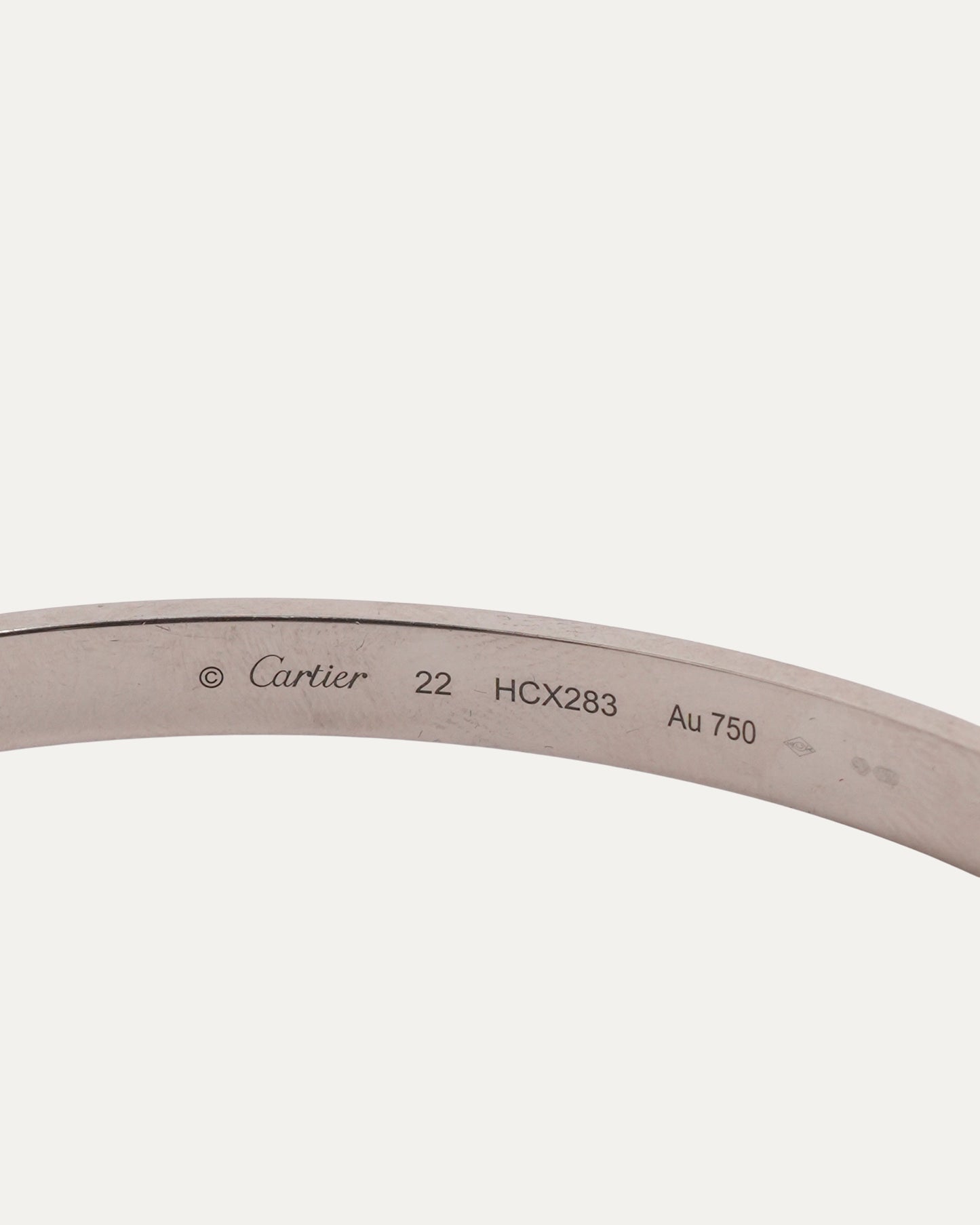 White Gold Love Bracelet