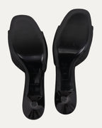 Monogram Bow Kitten Heels Sandals
