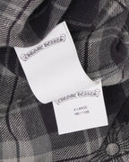 Monogram Cross Patch Loose Ends Flannel Shirt