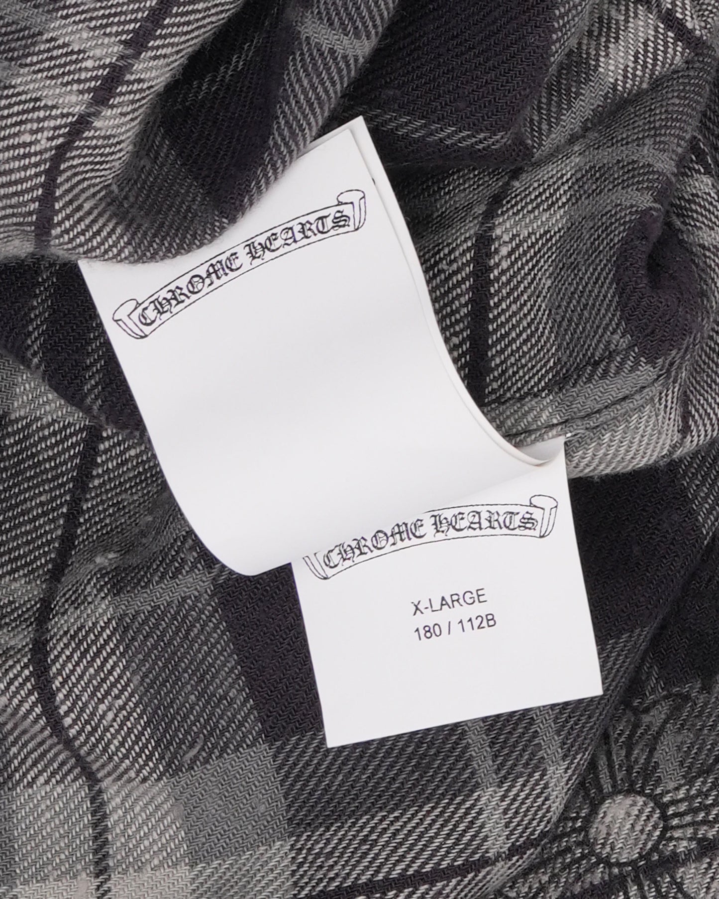 Monogram Cross Patch Loose Ends Flannel Shirt