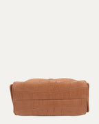 Crocodile Embossed Suede Mini 25 Hobo Bag