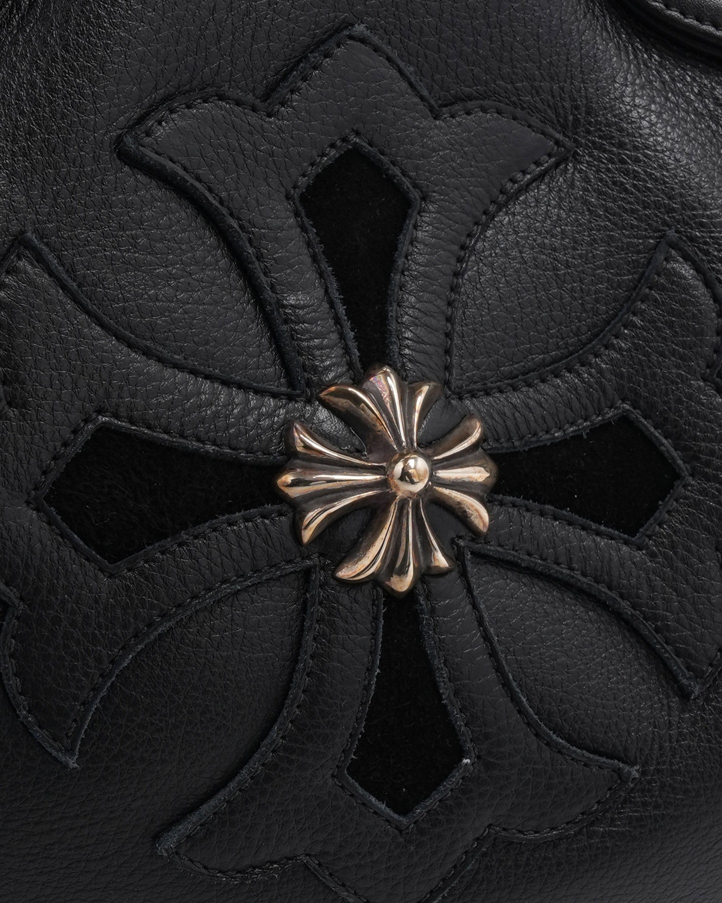 Plus Cross Embellished Boston Duffle Bag